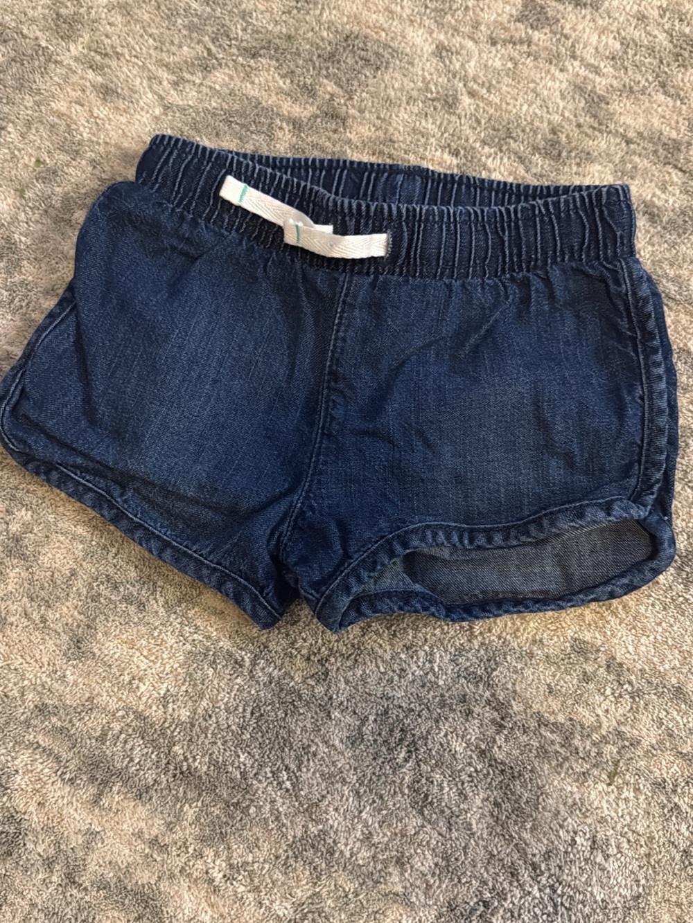 Cat & Jack Dark Blue Denim Elastic Waist Shorts
